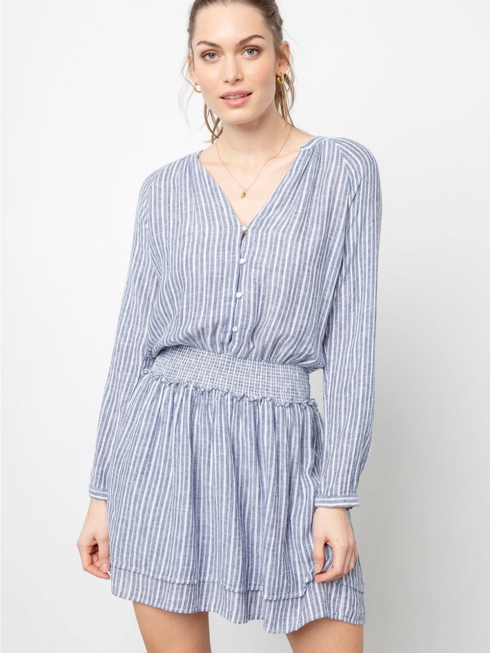 Rails Blue and White Striped Dress M